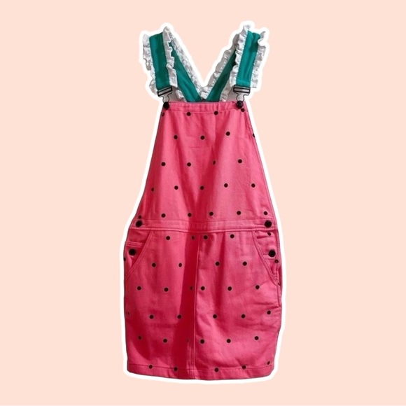 Lazy Oaf Watermelon Dungaree Dress - Picture 1 of 1